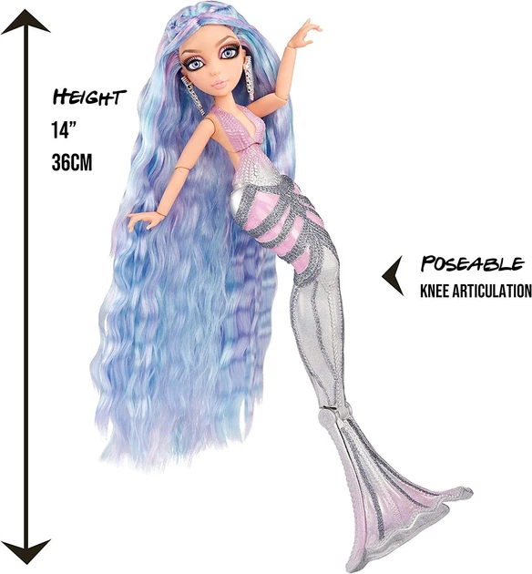Лялька із зміною кольору Mermaze Mermaidz Color Change Orra Deluxe Делюкс Русалка Орра (580843) - зображення 4