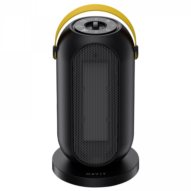 Поворотний тепловентилятор HAVIT HV-HT1226 1200W Black - зображення 2
