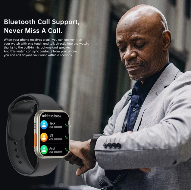 Смарт часы Airplus Smart Watch 8 Series WS8 ULTRA. 8 Series. Умные фитнес часы 8 Series. Черный цвет. - Фото 7 Смарт часы Airplus Smart Watch 8 Series WS8 ULTRA. 8 Series. Умные фитнес часы 8 Series. Черный цвет. - изображение 7