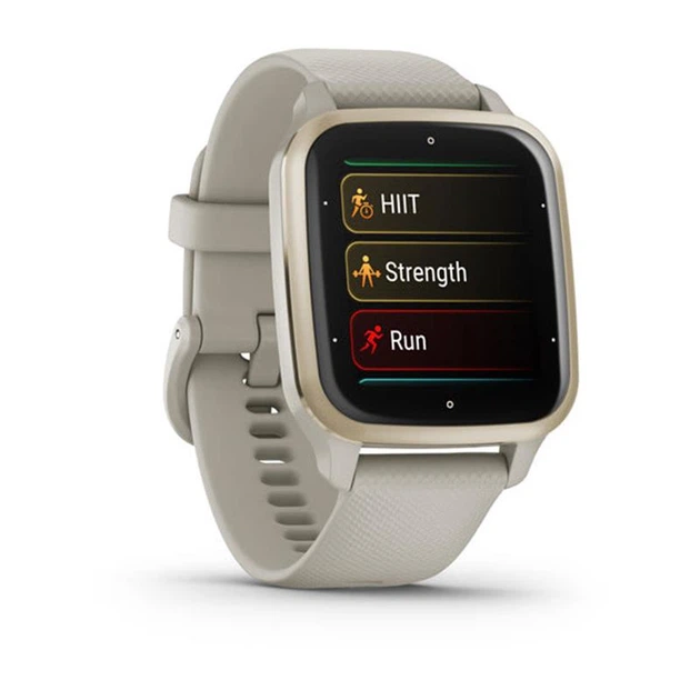 Смарт-годинник Garmin Venu Sq 2 Music Ivory/Peach Gold (010-02700-01); 1.41" (360x320) AMOLED / Bluetooth / NFC / Wi-Fi, GPS / до 11 днів / 5 ATM / 40.6 x 37 x11.1 мм, 38 г / золотистий - Фото 2 Смарт-годинник Garmin Venu Sq 2 Music Ivory/Peach Gold (010-02700-01); 1.41" (360x320) AMOLED / Bluetooth / NFC / Wi-Fi, GPS / до 11 днів / 5 ATM / 40.6 x 37 x11.1 мм, 38 г / золотистий - зображення 2