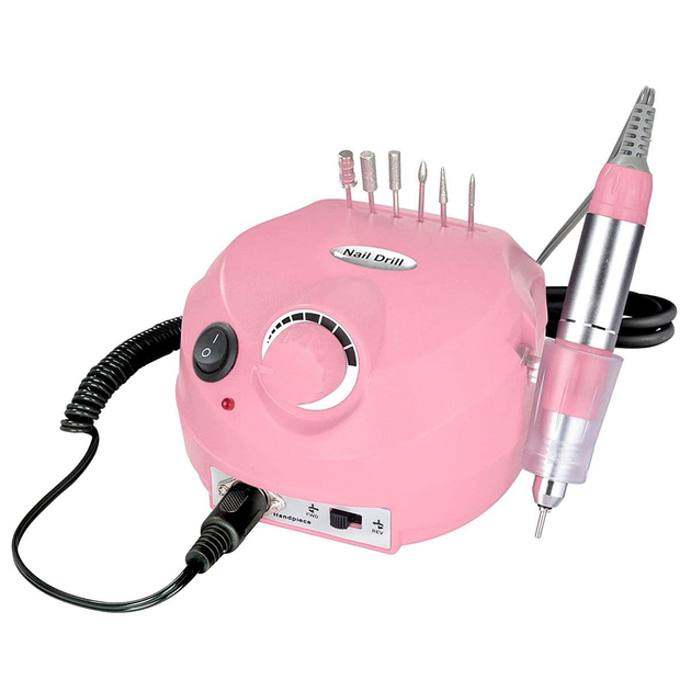 Фрезер для маникюра и педикюра Drill Pro Nail Drill (розовый), 35000 об ...