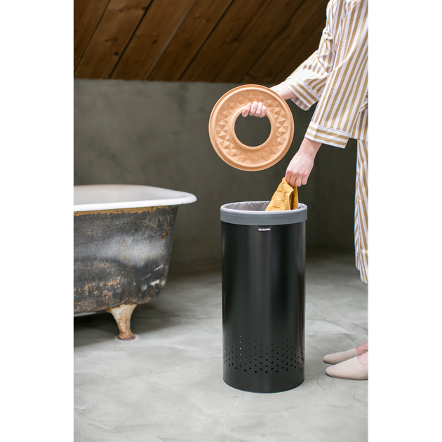 Бак для белья Brabantia Laundry Bin 35 л Черный (120008) - изображение 6