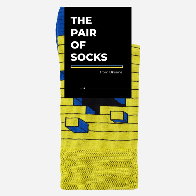 Носки The Pair of Socks 1P-111-3D-YEL коттон 38-40 Желтые