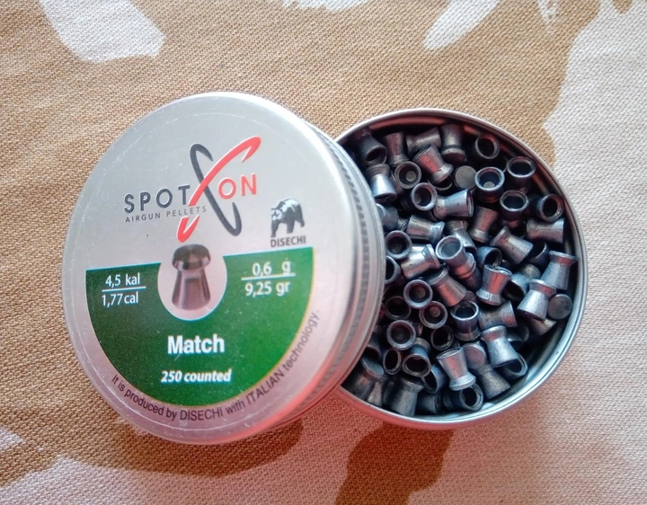Пули Spoton Match 0.60 гр, 250 шт - изображение 1