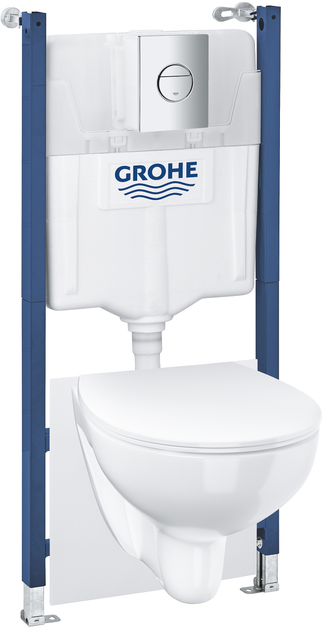 Инсталляция GROHE Rapid SL Solido Compact 38939000 c панелью смыва Sail ...