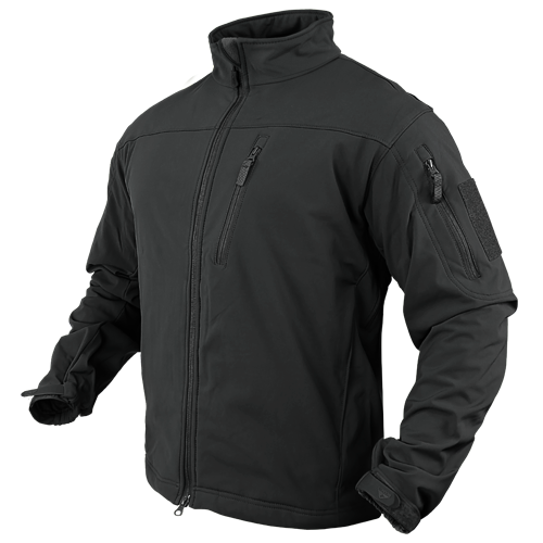 Тактичний софтшелл без капюшона Condor PHANTOM Soft Shell Jacket 606 Medium, Чорний - Фото 1 Тактичний софтшелл без капюшона Condor PHANTOM Soft Shell Jacket 606 Medium, Чорний - зображення 1
