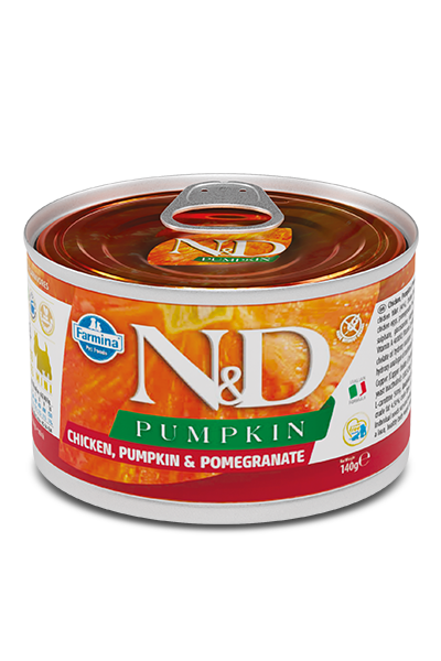 Влажный корм для собак Farmina N&D Grain Free PUMPKIN LAMB ADULT MINI беззерновый с тыквой, ягненком, черникой, 140 г - Фото 1 Влажный корм для собак Farmina N&D Grain Free PUMPKIN LAMB ADULT MINI беззерновый с тыквой, ягненком, черникой, 140 г - изображение 1
