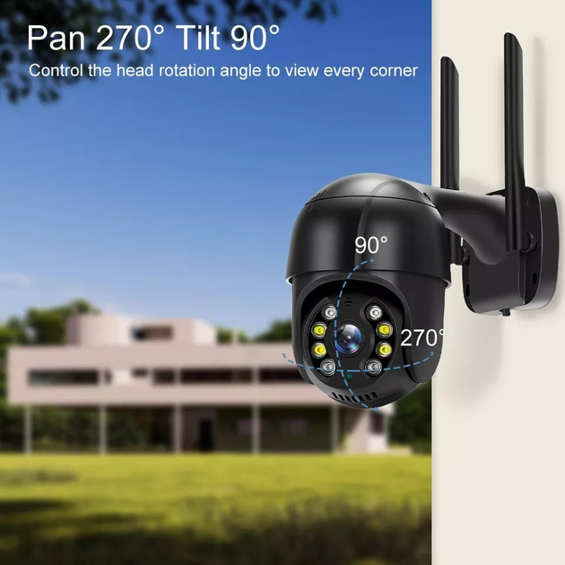 Уличная IP камера видеонаблюдения EDOOMI WIFI IP 4.0mp поворотная с ...