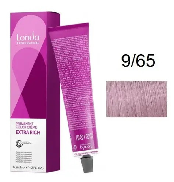 Крем-краска для волос Londacolor 9-65 Очень светлый блондин фиолетово ...