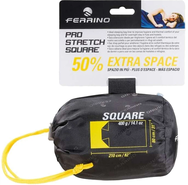 Вкладка для спального мішка Ferrino Liner Pro Stretch SQ White (924408) - зображення 3
