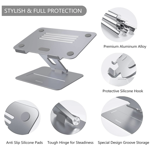 Подставка для ноутбука Yanavee Laptop Stand Gray (LS 002) - Фото 2 Подставка для ноутбука Yanavee Laptop Stand Gray (LS 002) - изображение 2