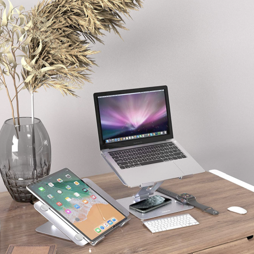 Подставка для ноутбука Yanavee Laptop Stand Gray (LS 002) - Фото 7 Подставка для ноутбука Yanavee Laptop Stand Gray (LS 002) - изображение 7