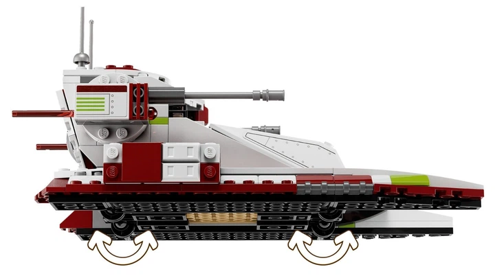 Конструктор Lego Star Wars Боевой танк Республики 262 детали (75342) - изображение 8