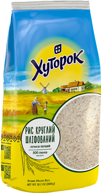 Рис Хуторок круглый шлифованный 800 г (4820211660178) – купить по ...