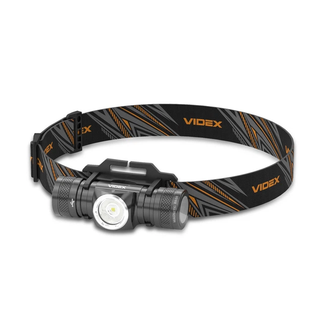 Налобный аккумуляторный LED фонарь VIDEX 1200Lm с дальностью до 100м 5000K серый IP68 VLF-H065A - изображение 2