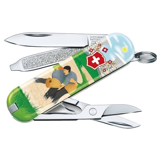 Складной нож Victorinox Classic LE "Swiss Wrestling" 5,8 см 0.6223.L2009 - изображение 1