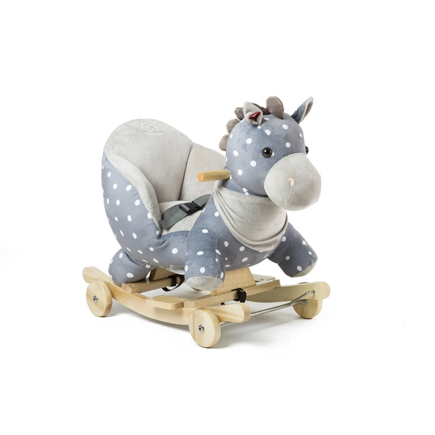 Лошадка-качалка с колесиками Kinderkraft Grey - изображение 9