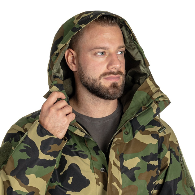 Куртка Mil-Tec Теплая Тактичская Ecwcs Wet Weather Gen.II С Подкладкой Woodland XXL - изображение 2