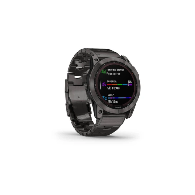 Смарт-годинник Garmin fenix 7X Sapph Sol Carbon Gray DLC Ti, GPS (010-02541-27) - Фото 3 Смарт-годинник Garmin fenix 7X Sapph Sol Carbon Gray DLC Ti, GPS (010-02541-27) - зображення 3