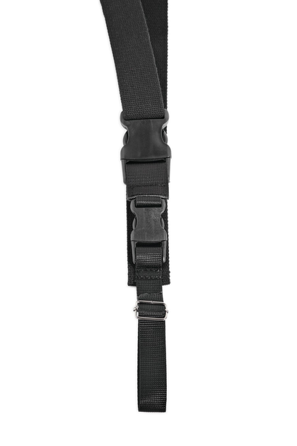 Триточковий ремінь чорний брезент 2.5 мм - зображення 2