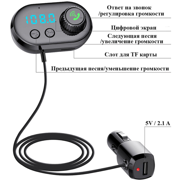 Компактный Трансмиттер FM MOD. CAR Q16 BT Aroma с ароматизатором для авто - изображение 3