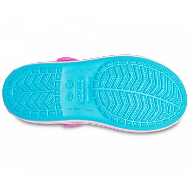 Детские сандалии (босоножки) Crocs Crocband Sandal Kids 27 темно-бирюзовый/розовый 12856 - Фото 9 Детские сандалии (босоножки) Crocs Crocband Sandal Kids 27 темно-бирюзовый/розовый 12856 - изображение 9