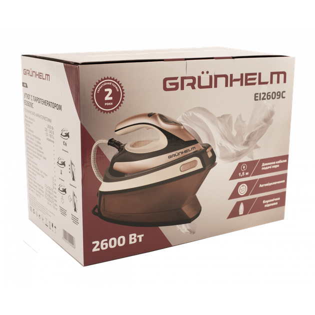 Утюг c парогенератором Grunhelm EI2609C - изображение 3