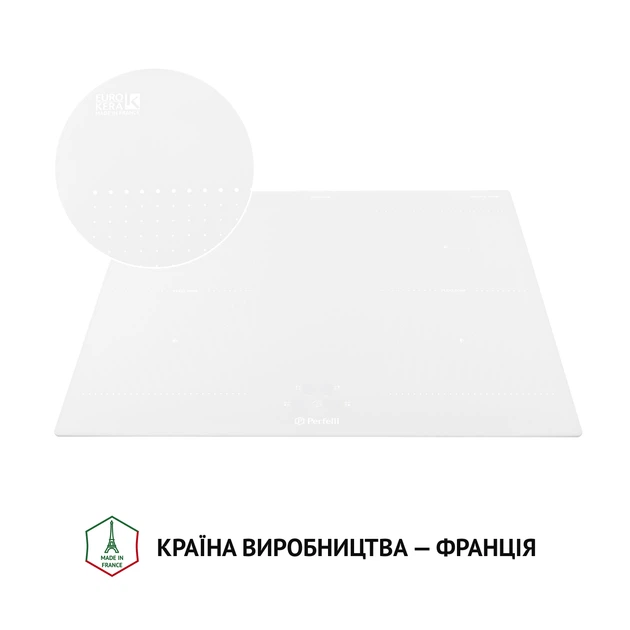 Поверхня індукційна PERFELLI HI 684 WH - изображение 8
