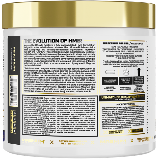 Тестостероновый бустер Magnum Hard Muscle Builder 90 капсул (4384302859) - изображение 3