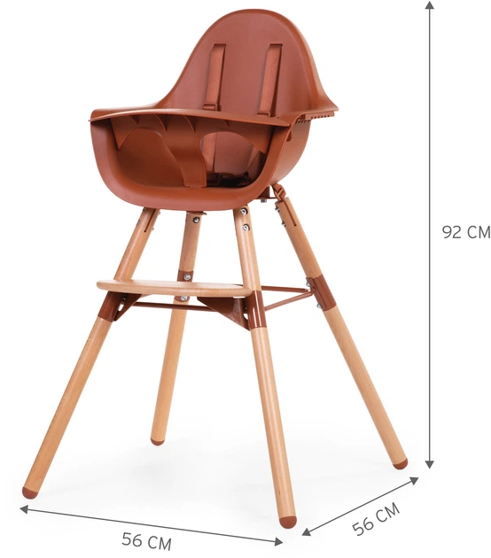 Стульчик для кормления Childhome Evolu 2 с бампером natural/rust (CHEVOCHRU) - изображение 4