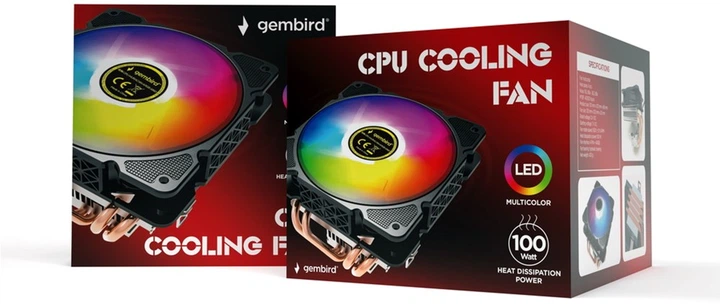 Chłodzenie Gembird TDP 100 W (CPU-HURACAN-ARGB-X140) - obraz 5