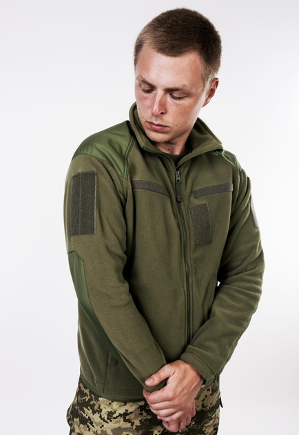 Флисовая куртка Козак 52 размер уставная теплая тактическая олива - изображение 1