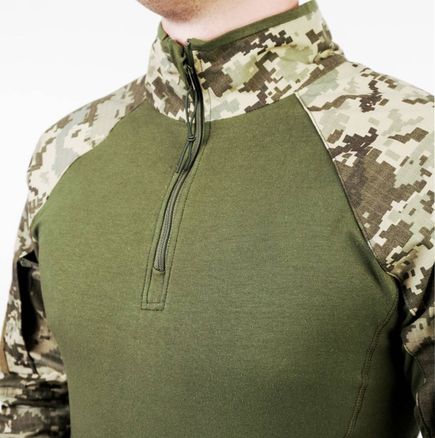 Военная тактическая мужская рубашка пиксель 50/6 КОЗАК Убакс с длинным рукавом - изображение 1