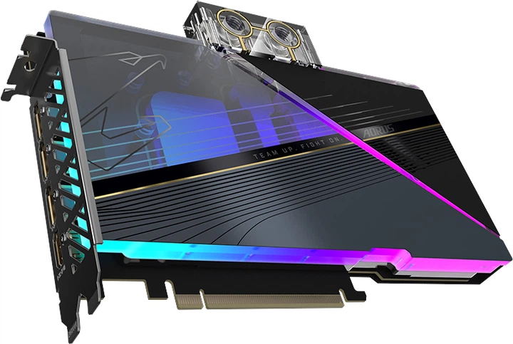 Gigabyte PCI-Ex GeForce RTX 4080 Aorus Xtreme Waterforce WB 16GB GDDR6X (256bit) (2565/22400) (HDMI, 3 x DisplayPort) (GV-N4080AORUSX WB-16GD) - зображення 3
