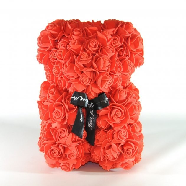 Мишка из 3D роз 25 см в подарочной коробке мишка Тедди из роз Teddy ...