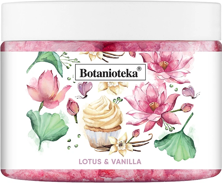 Соль морская для ванн "Лотос и ваниль" - Botanioteka Lotus & Vanilla Bath Salt 400g (851614-52164) - изображение 2