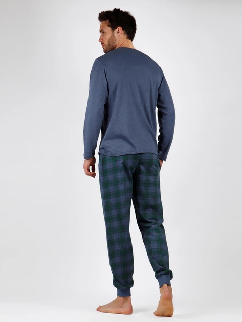 Piżama Admas Lois 56381 XL Niebieski (8433623613449) - obraz 3