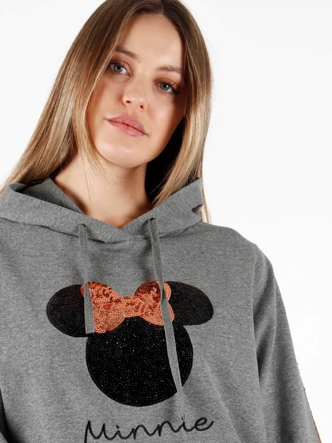 Piżama damska z długimi spodniami i długim rękawem Admas Disney 56967 L Szara melanż (8433623614965) - Zdjęcie 2 Piżama damska z długimi spodniami i długim rękawem Admas Disney 56967 L Szara melanż (8433623614965) - obraz 2