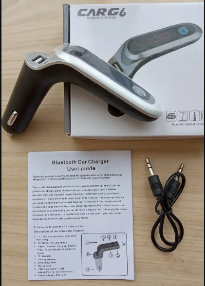 Автомобильный FM Модулятор трансмиттер для авто с Bluetooth MP3 UKC AUX CARG 6 - изображение 3