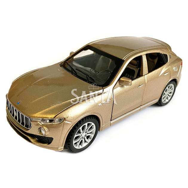 Игрушечная машинка металлическая Maserati Levante Мазерати Леванте АвтоЕксперт бронза звук, свет, иннерция, откр. двери, капот, багажник, 14*6*5 см (41094W) - изображение 3