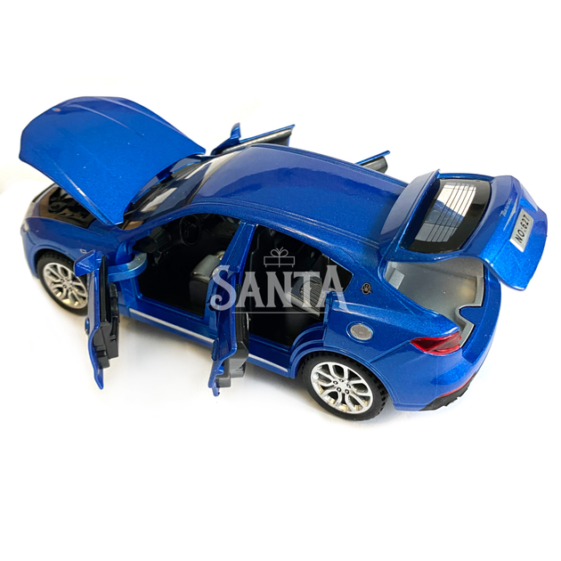 Игрушечная машинка металлическая Maserati Levante Мазерати Леванте АвтоЕксперт синий, звук, свет, иннерция, откр. двери, капот, багажник, 14*6*5 см (41094W) - Фото 4 Игрушечная машинка металлическая Maserati Levante Мазерати Леванте АвтоЕксперт синий, звук, свет, иннерция, откр. двери, капот, багажник, 14*6*5 см (41094W) - изображение 4