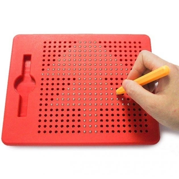 Магнитный планшет для рисования с ручкой mini Magpad цвет Красный - Фото 2 Магнитный планшет для рисования с ручкой mini Magpad цвет Красный - изображение 2