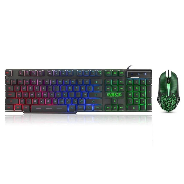 Игровая клавиатура и мышкой iMICE KM-680 проводная с подсветкой , Black - изображение 4
