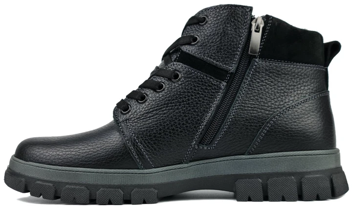 Шкіряні черевики / хутряні BRAXTON 51fb 44 29 см Чорні - Фото 3 Шкіряні черевики / хутряні BRAXTON 51fb 44 29 см Чорні - изображение 3