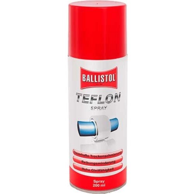 Смазка тефлоновая Ballistol TeflonSpray 200 мл спрей для скольжения Баллистол Тефлон (25618) - изображение 1