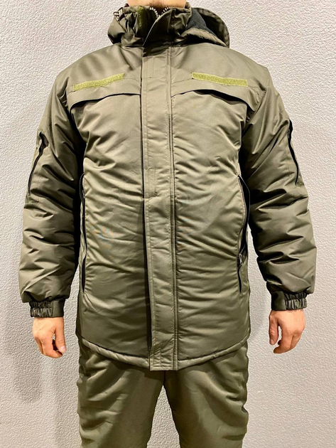 Тактическая зимняя курточка НГУ хаки. Зимний бушлат олива непромокаемый Размер 54 - изображение 1