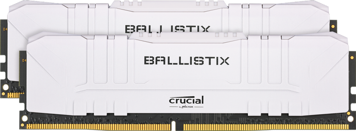 Пам'ять DDR4 32GB 3000MHz PC4-24000 (Kit of 2x16GB) Crucial Ballistix White (BL2K16G30C15U4W) - Фото 1 Пам'ять DDR4 32GB 3000MHz PC4-24000 (Kit of 2x16GB) Crucial Ballistix White (BL2K16G30C15U4W) - зображення 1