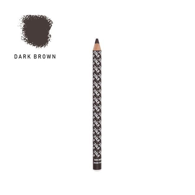 Карандаш для бровей пудровый Powder Brow Pencil Zola Dark Brown - Фото 1 Карандаш для бровей пудровый Powder Brow Pencil Zola Dark Brown - изображение 1