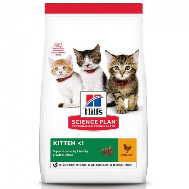 Сухой корм для котят беременных или кормящих кошек Hills SP Kitten Chicken с курицей 7 кг (52742023731) - Фото 1 Сухой корм для котят беременных или кормящих кошек Hills SP Kitten Chicken с курицей 7 кг (52742023731) - изображение 1