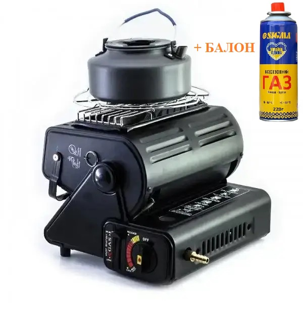 Портативный газовый обогреватель плита 2в1 FLINKE FK-ST-200-1 с ...